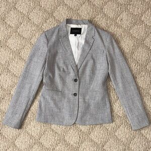 Light Gray Womens Tailored Blazer Jacket